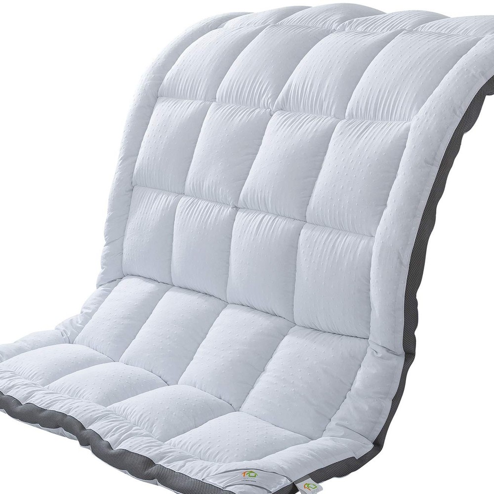 Plush Luxury Twin Mattress Topper & Pad Protector with Down Alternative