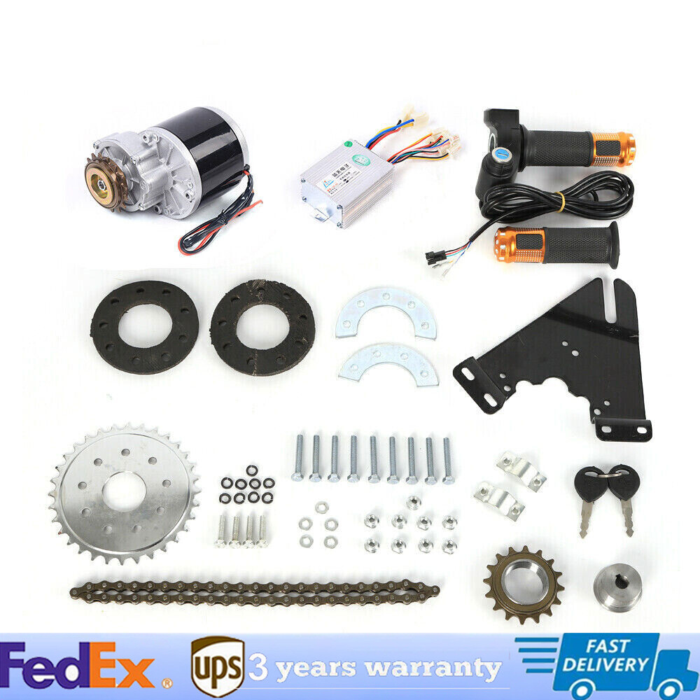 36V 350W Brush Motor Electric Bicycle Conversion Set for Common Bike Bicycle