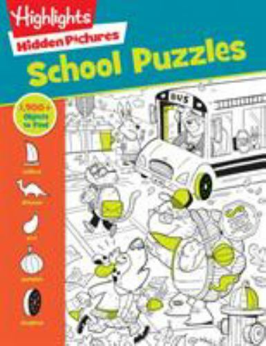 School Puzzles, Paperback by Highlights (COR), Like New Used, Free shipping i...