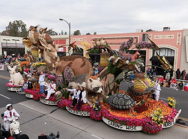 Pasadena California 2013 Nurses Float 124th Rose Parade Registered Nurses