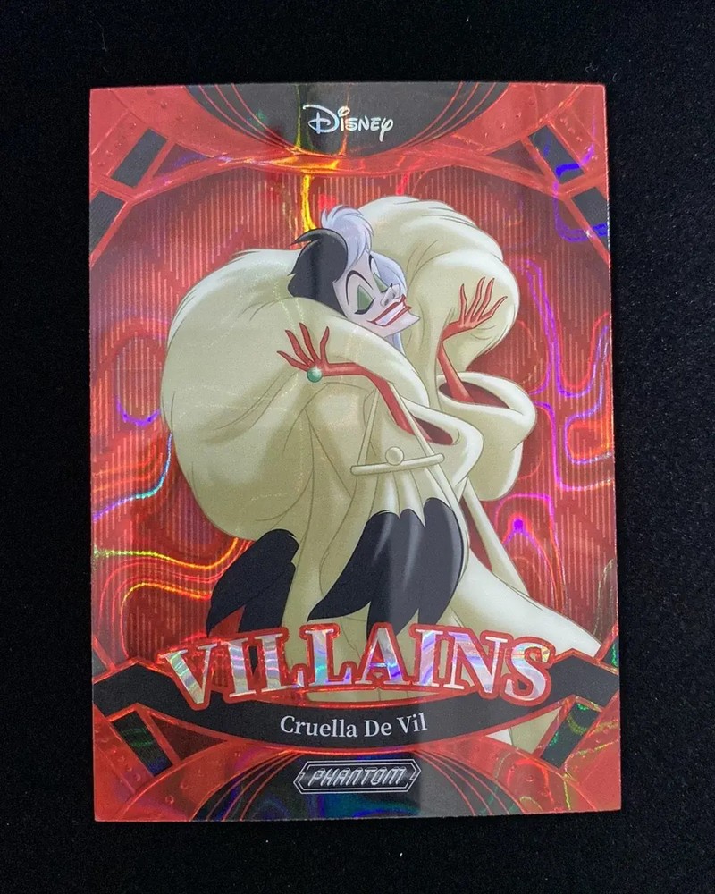2025 Kakawow Phantom Disney Villains Red #PD-VIR-13 Cruella De Vil 22/75 J55