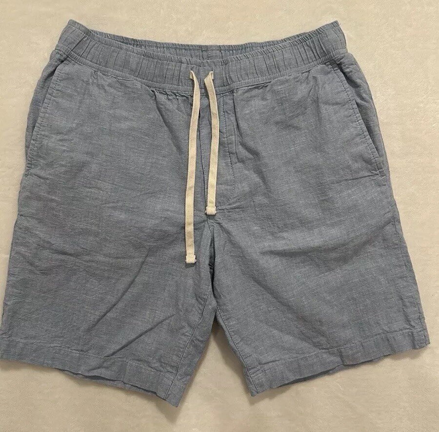 Mens Banana Republic 9” Deck Short Slim Fit 100% Cotton GREAT CONDITION:SKY BLUE