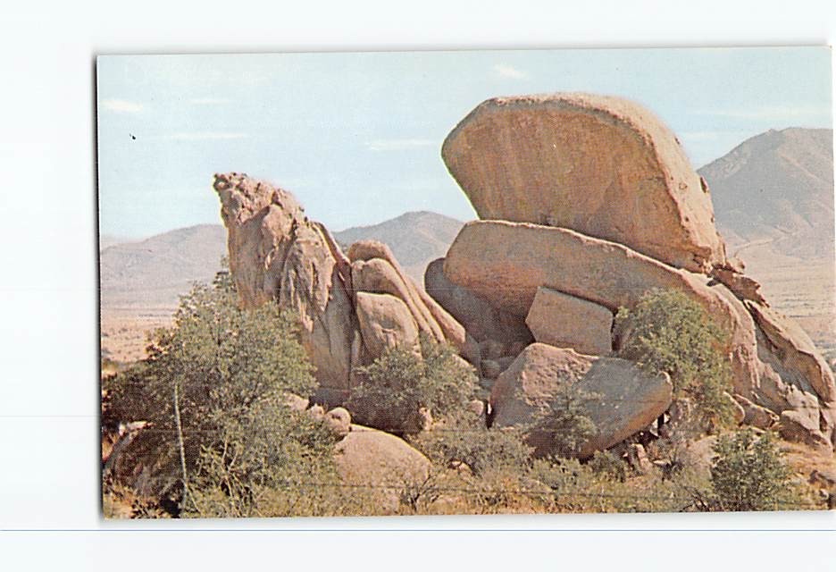 Postcard Whale's Mouth Rock Formation Texas Canyon Highway 86 Arizona USA