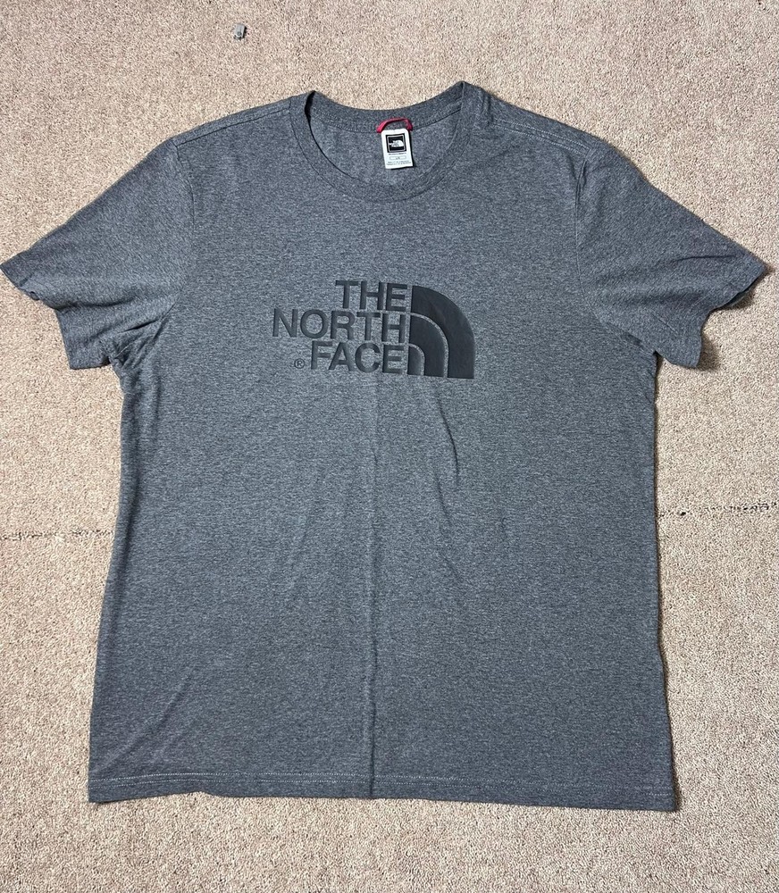 The North Face Grey Logo T-Shirt Mens Large L Short Sleeve Casual Tee