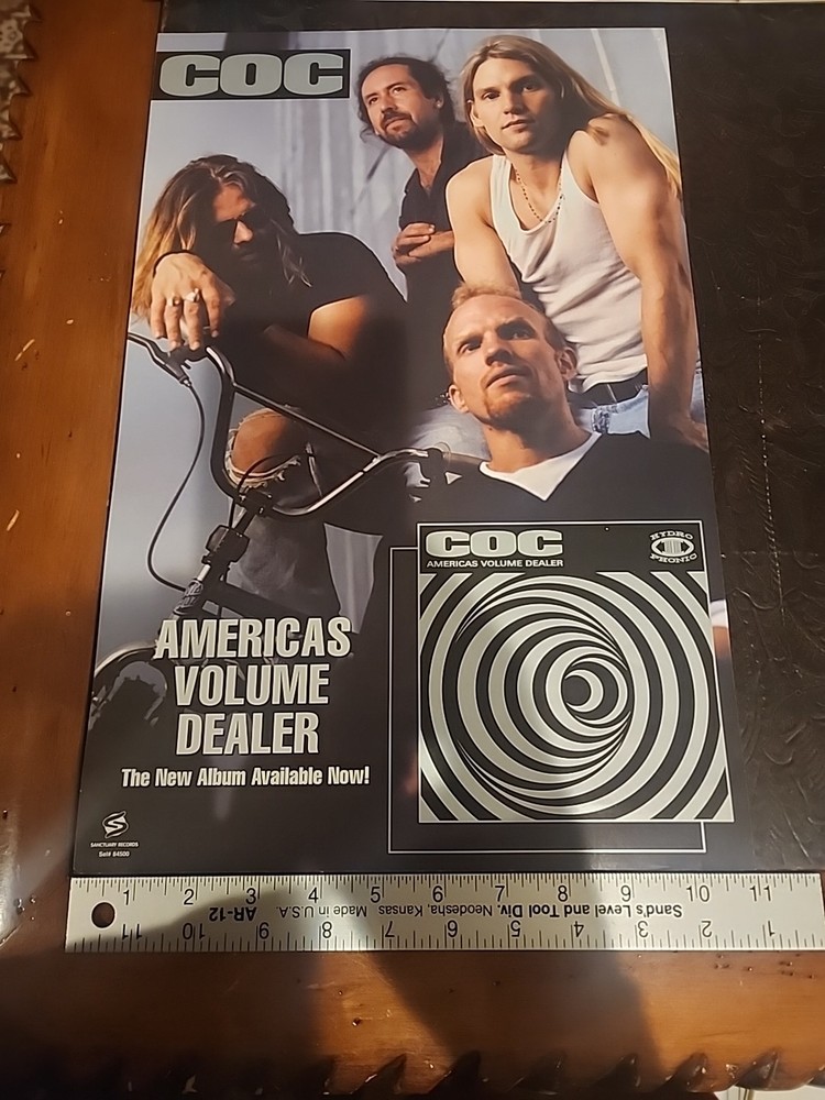 COC Corrosion Of Conformity Amerucas Volume CD/Album Release Promo Poster 11x17