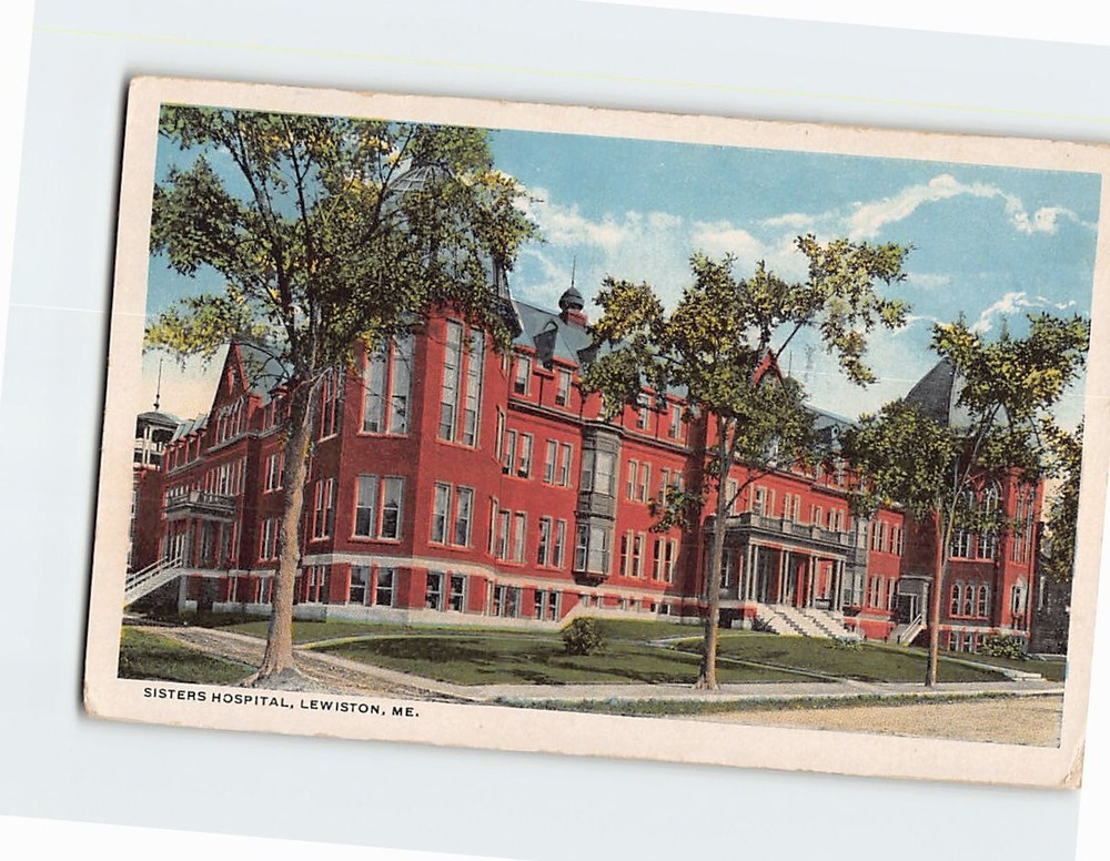 Postcard Sisters Hospital Lewiston Maine USA