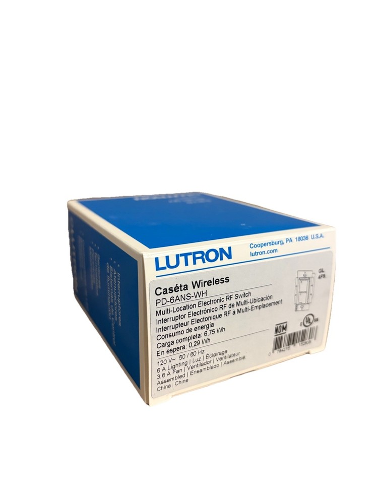Lutron Caseta PD-6ANS-WH Wireless Multi Location RF Switch White