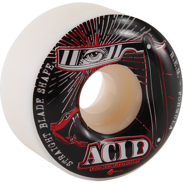 54mm 99a ACID Chemical Straight Blade White Wheels Set-image