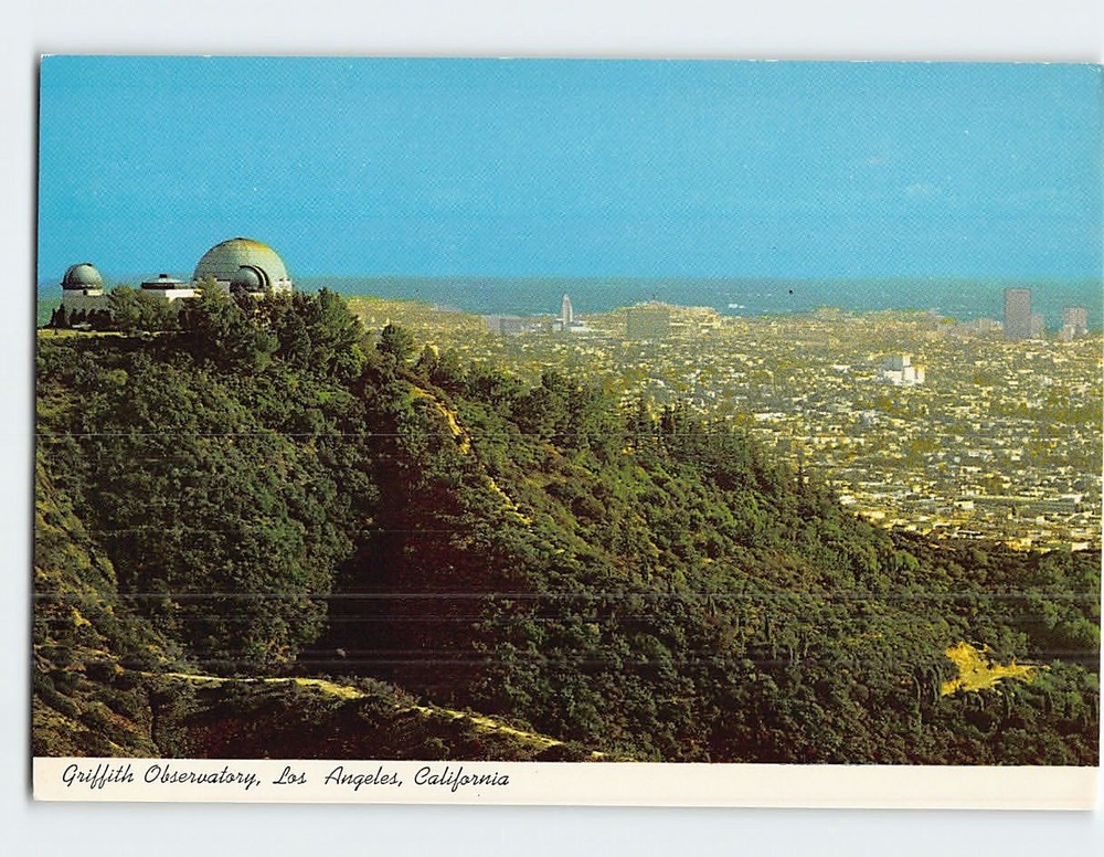 Postcard Griffith Observatory Los Angeles California USA
