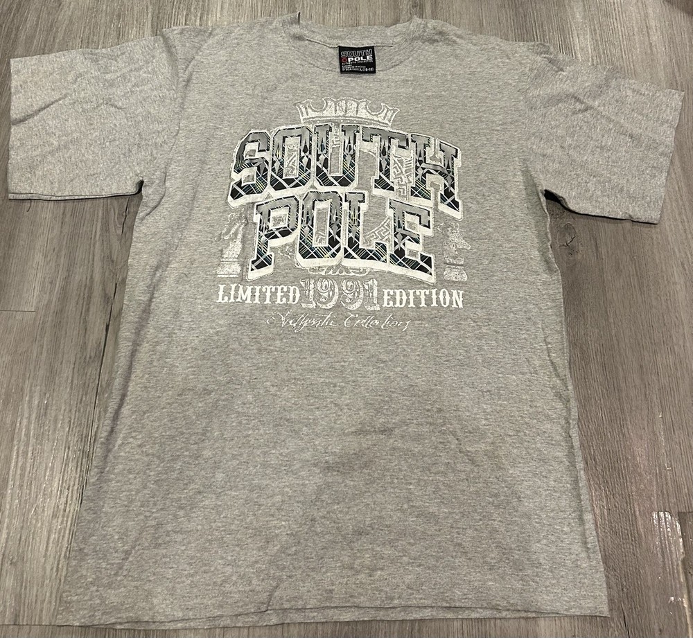 Y2K Southpole grey graphic T-shirt