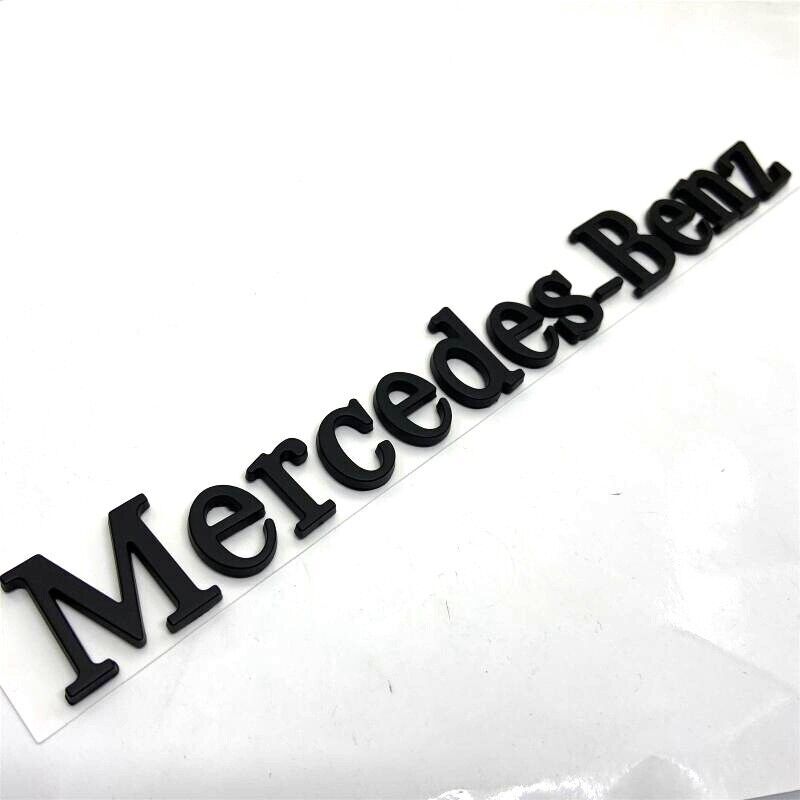 Black Letter Rear Trunk Emblem 3D Logo Nameplate Badge for Mercedes-Benz AMG