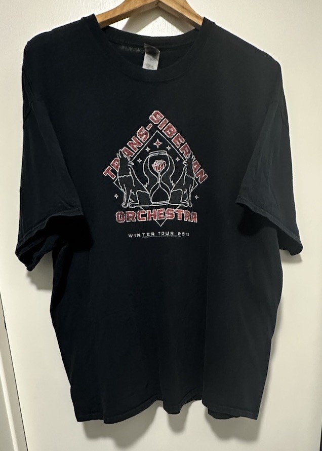 Trans Siberian Orchestra 2019 Mens 2XL Black Cotton Wolves X Mas Band T Shirt