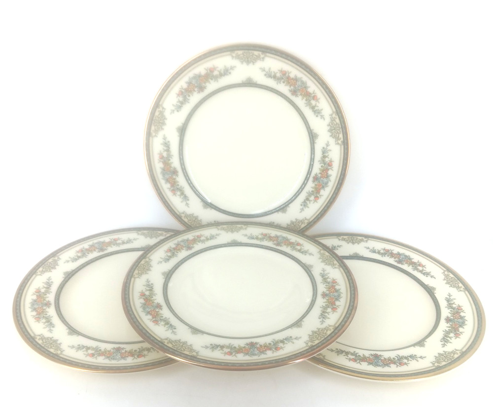 Minton STANWOOD Gold Trim 4 SALAD PLATES 8