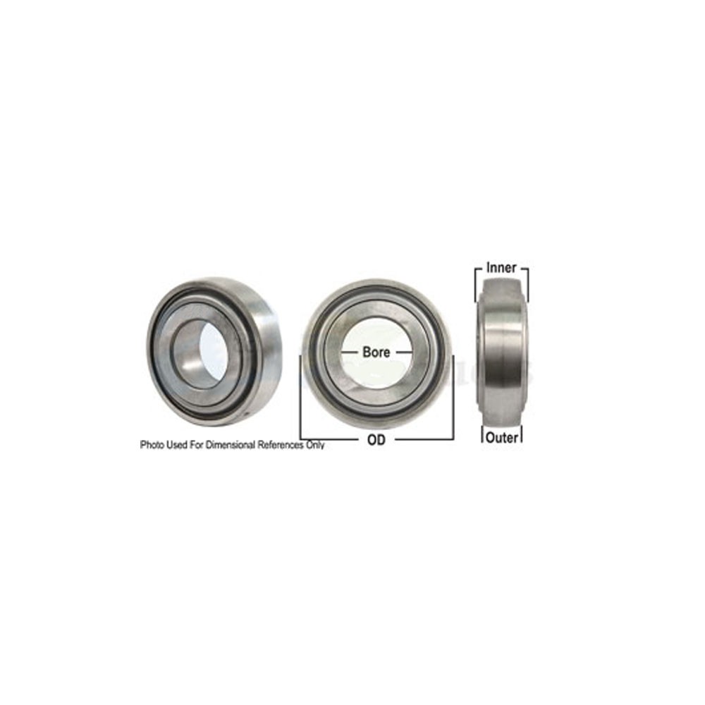 A-GW209PPB2-P-AI Disc Bearing; Spherical, Round Bore, Re-Lubricatable