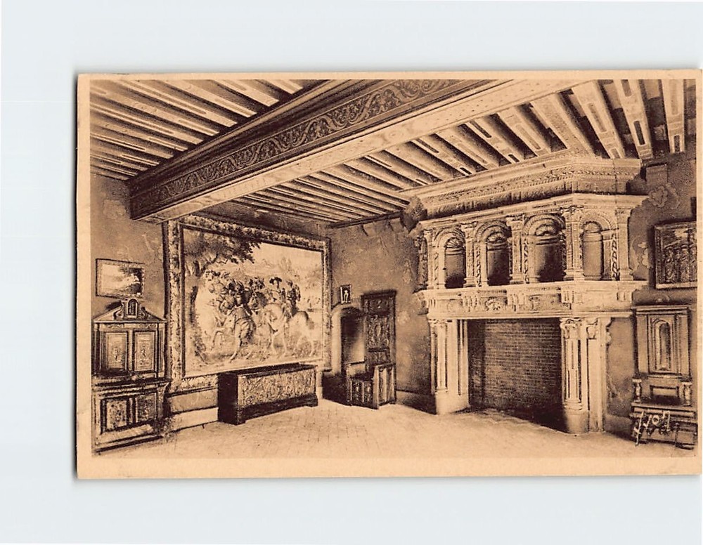 Postcard Salle d honneur Chateau de Blois France