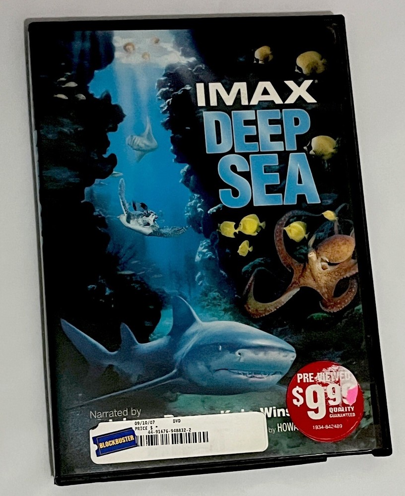 IMAX Deep Sea DVD Narrated Johnny Depp Kate Winslet Ocean Underwater Documentary