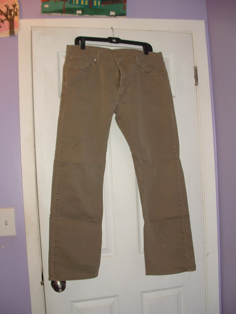Men's Levi Strauss & Co 514 Pants in Tan/Khaki size 36x32