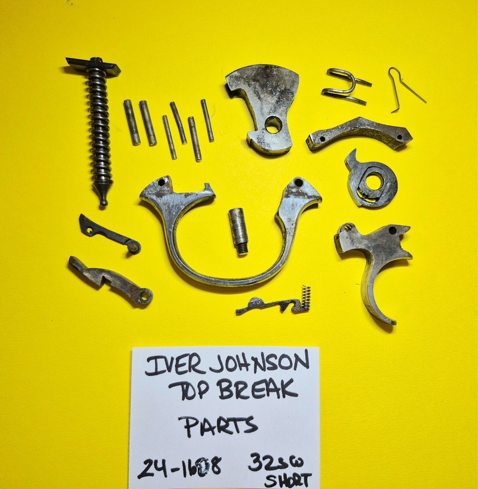 IVER JOHNSON TOP BREAK 32 SW SH TRIGGER GUARD HAMMER TRIGGER PINS PARTS+ 24-1608