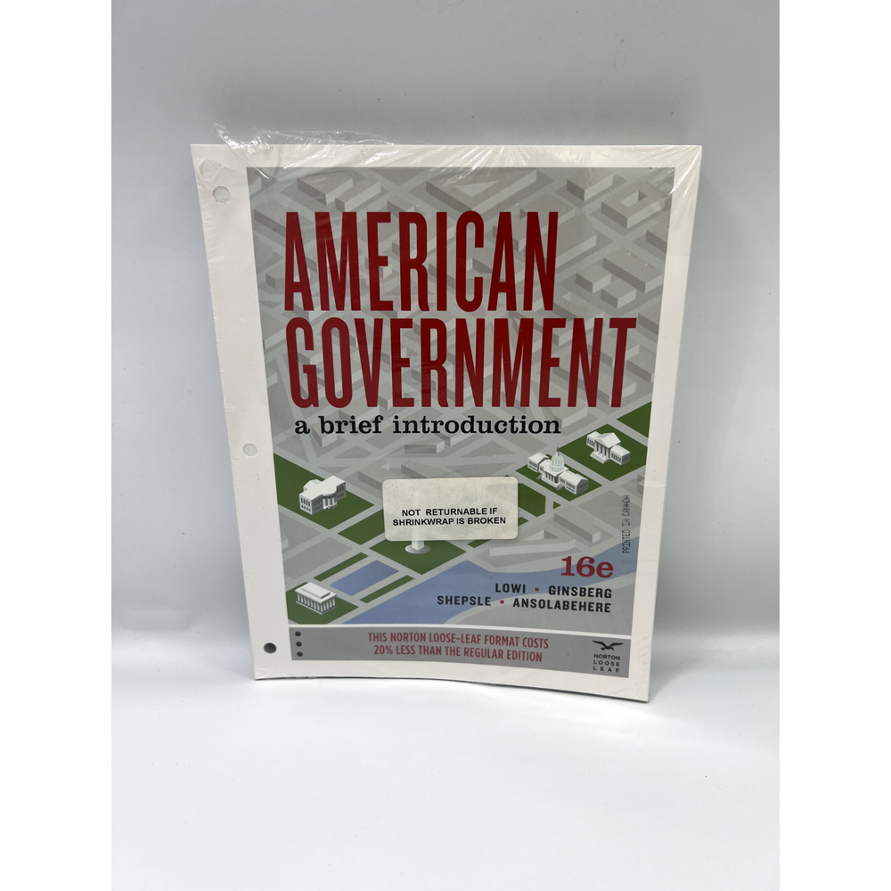 American Government: a Brief Introduction, 16th Edition by Stephen Ansolabehere,