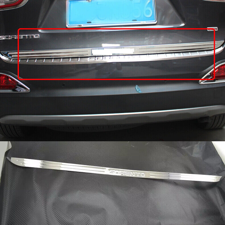 For Kia Sorento 2016-2020 Chrome steel Car Rear Trunk Lid Tailgate bottom Trim