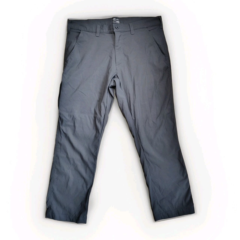 Eddie Bauer Travex Pants Mens 38 x 30 Gray Lightweight Performance Hiking 301