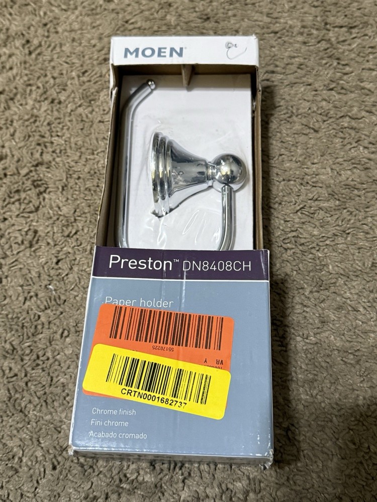 MOEN Preston Single Post Toilet Paper Holder in Chrome DN8408CH