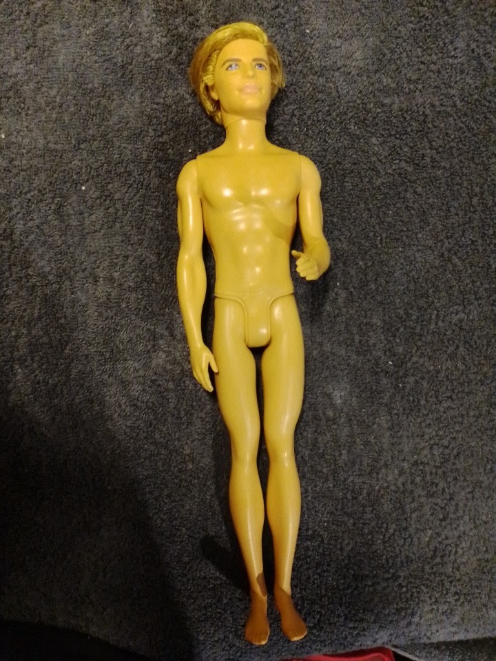 2010 Male Mattel Barbie Doll With Brown Hair And Blue Eyes.