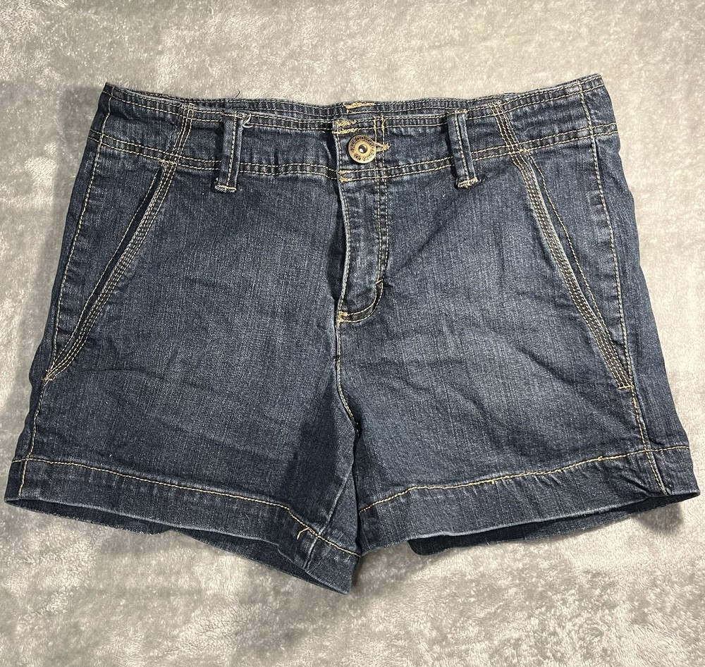 Faded Glory Stretch Denim Shorts Women’s Size 10 Dark Wash