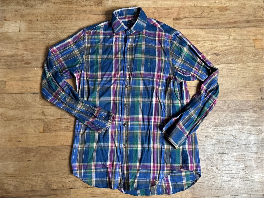 Polo Ralph Lauren Plaid Button Down Shirt LS Mens Medium