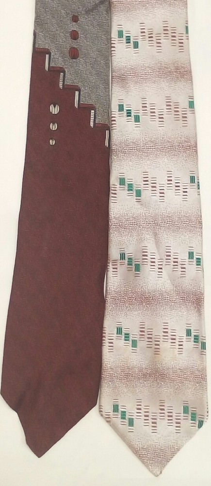 LOT of 2 Vintage DIPLOMAT Neck Tie 2.75