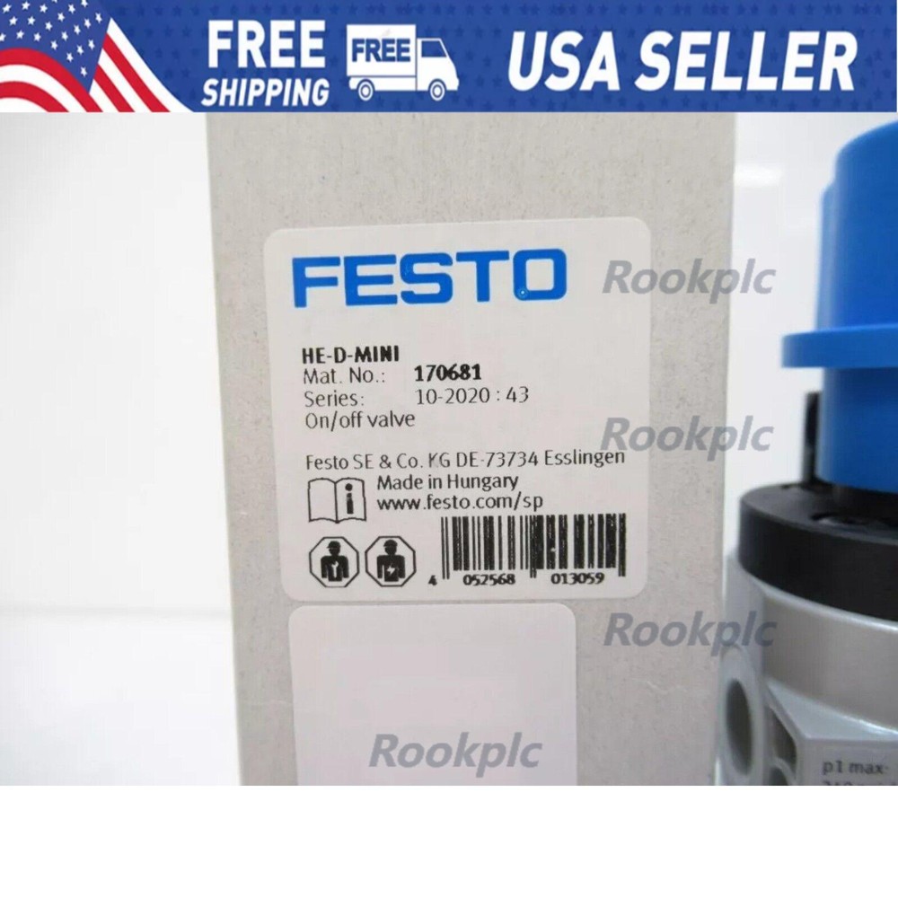 New Festo  170681 HE-D-MINI Shut off valve