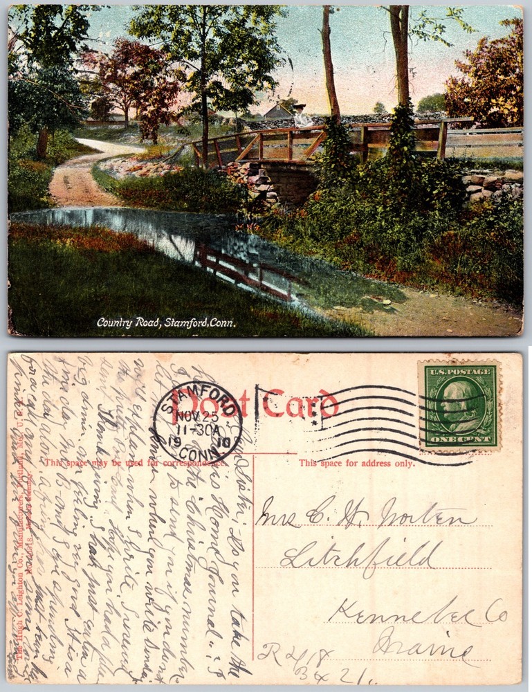 Country Road Sharon Conn Postcard