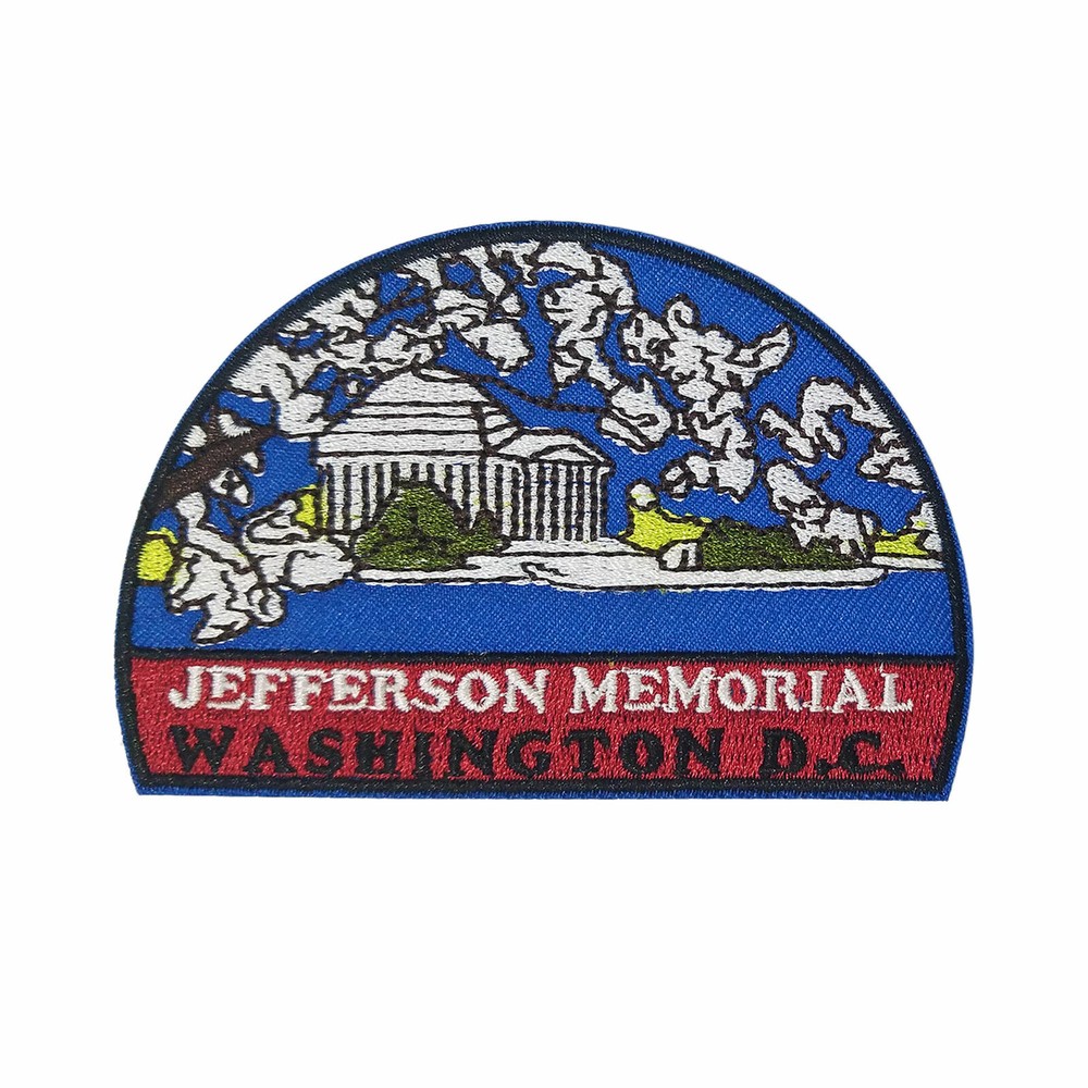 Jefferson Memorial, D.C. Patch Embroidered Iron-on Applique Travel Souvenir