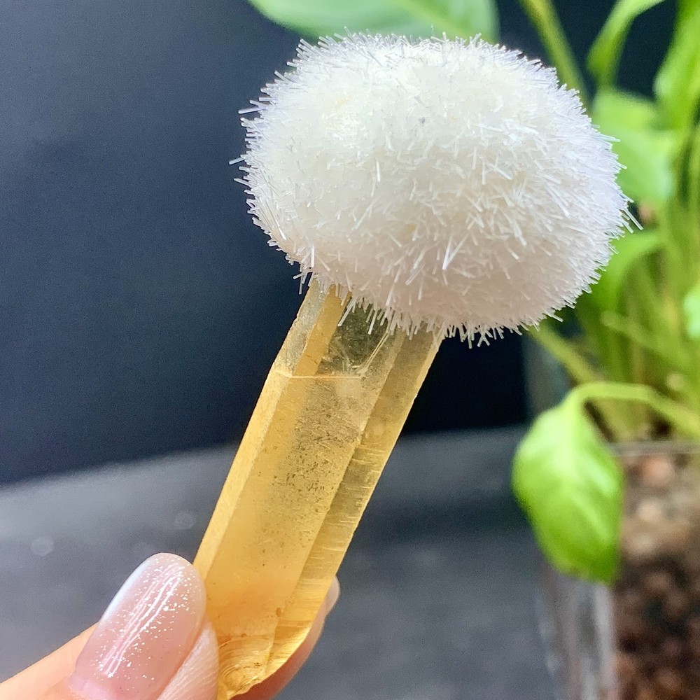 26G Natural Citrine Calcite Crystal Quartz Energy Ore Cluster for Healing