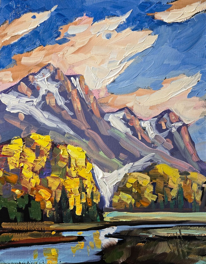 Original Cowboy Clouds Original Landscape Art Impressionist Studio Hawkins