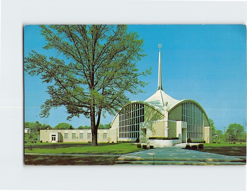 Postcard St. Joseph Church Plymouth Ohio USA