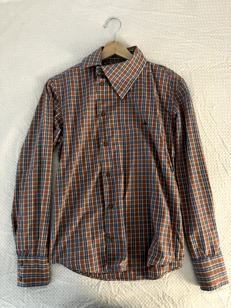 Vivienne Westwood Asymmetrical Shirt Plaid Mens Size 44