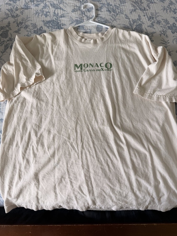 Monaco Grand Prix Bad Bunny Men’s Graphic Print White Crew Neck T-Shirt 2XL