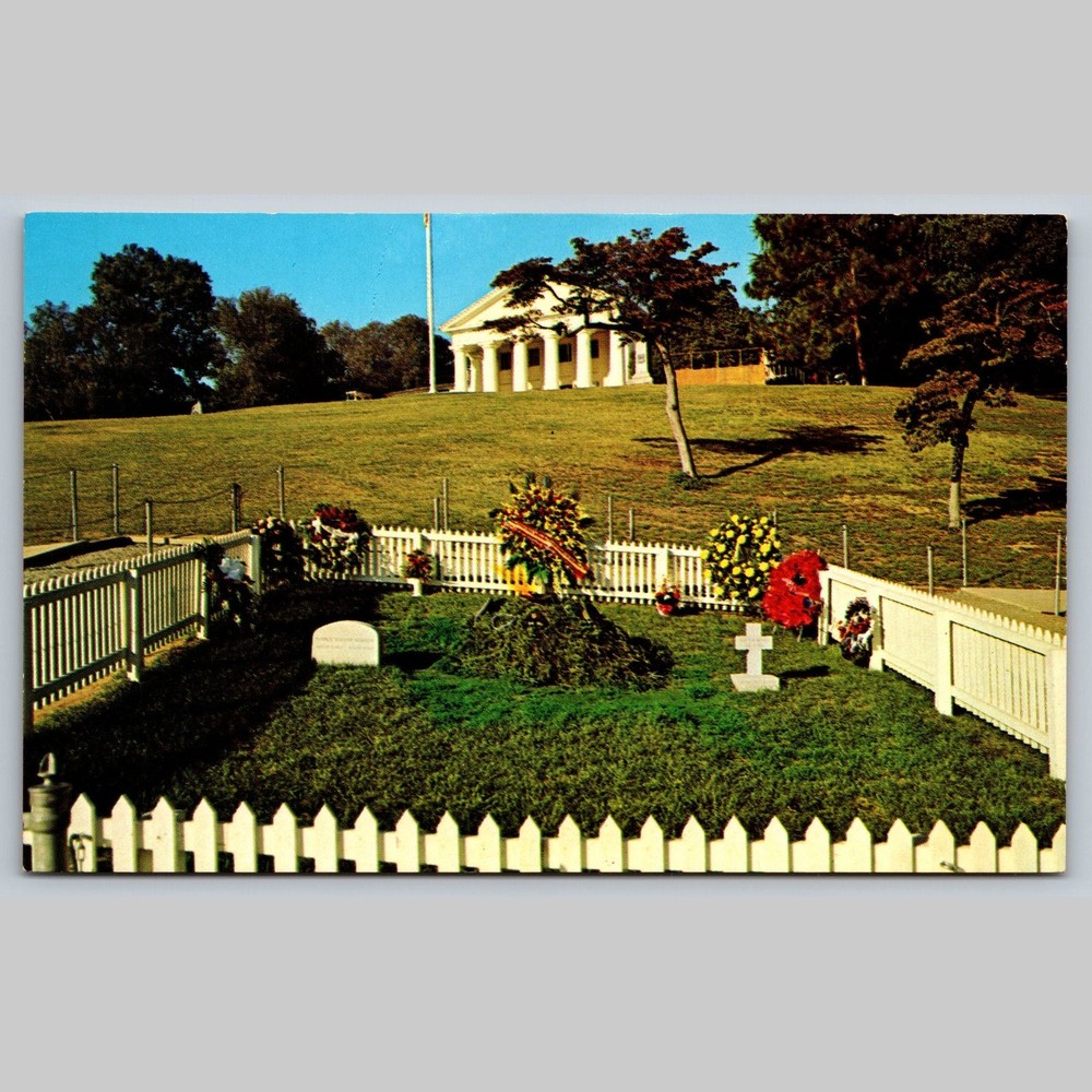 Postcard Grave of John F. Kennedy Arlington National Cemetery