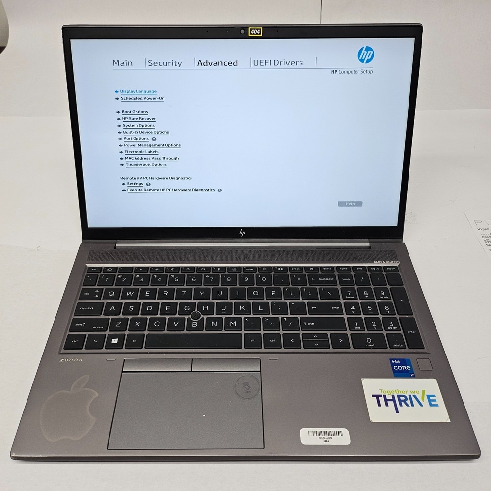 HP ZBook Firefly 15 G8 Laptop Touch Core i7-1165G7 32GB RAM 512GB SSD No OS