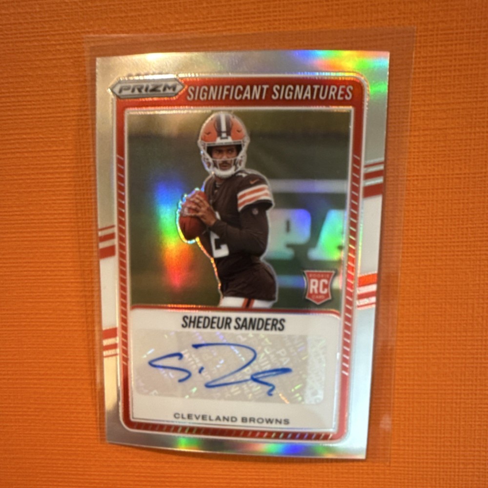 Panini Prizm 2025 Shedeur Sanders Significant Signatures Auto Rookie Card