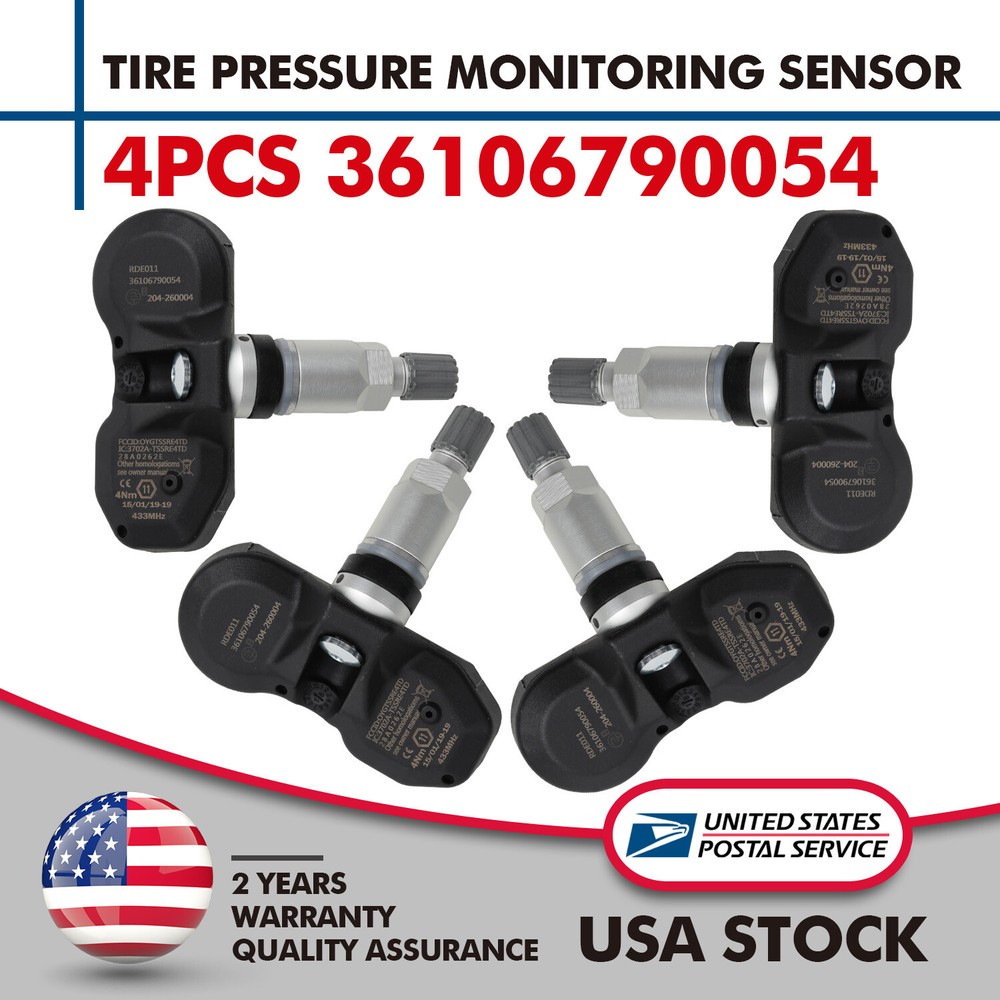 4pcs 433MHz TPMS Tire Pressure Sensor for BMW Z4 MINI 36106790054