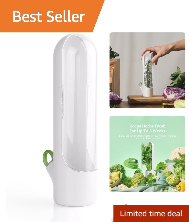 Dishwasher Safe Mini Herb Saver: Preserve Freshness of Your Favorite Herbs