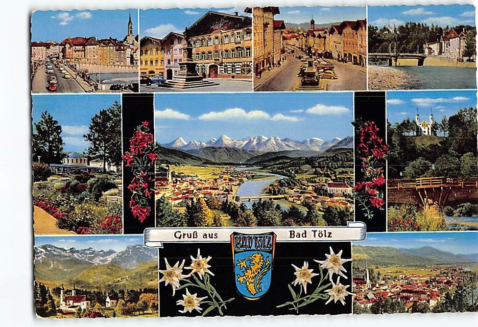 Postcard Gruß aus Bad Tölz Germany