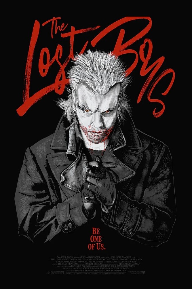 The Lost Boys by Christopher Cox x/50 Screen Print Movie Art Poster 24” x 36”Christopher Cox 24” x 36” Limited Edition Poster