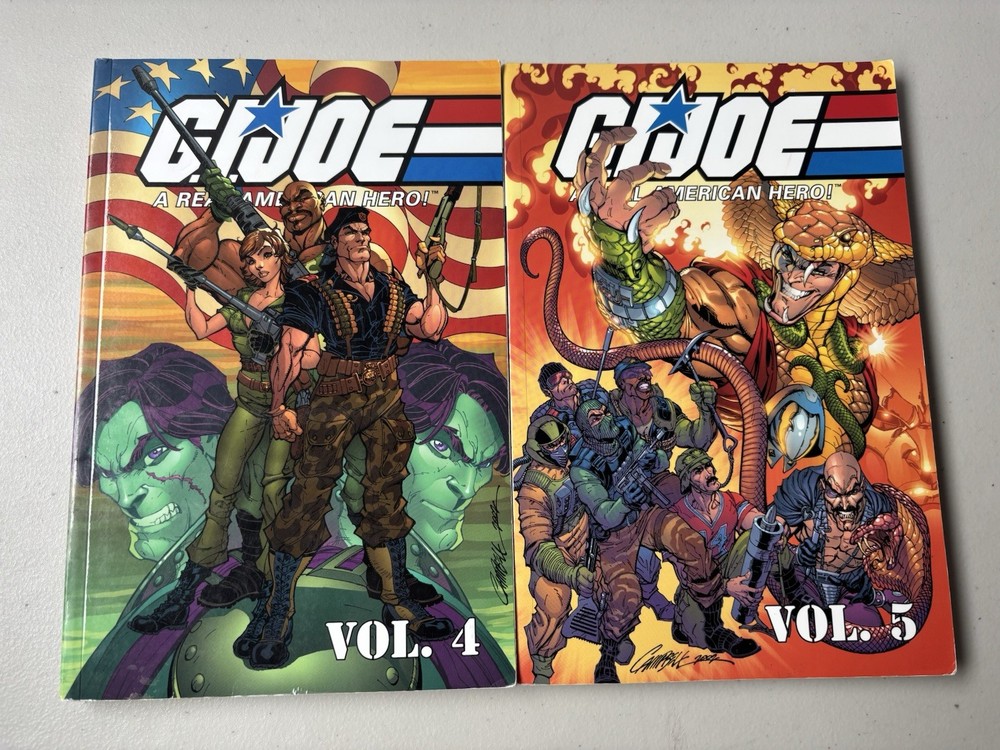 G.I. Joe: A Real American Hero, Vol. 4 & 5 by Larry Hama Issues 31-50 Marvel TPB