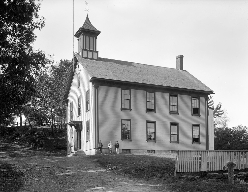 1898 Schoolhouse, West Boylston, MA Old Photo 8.5