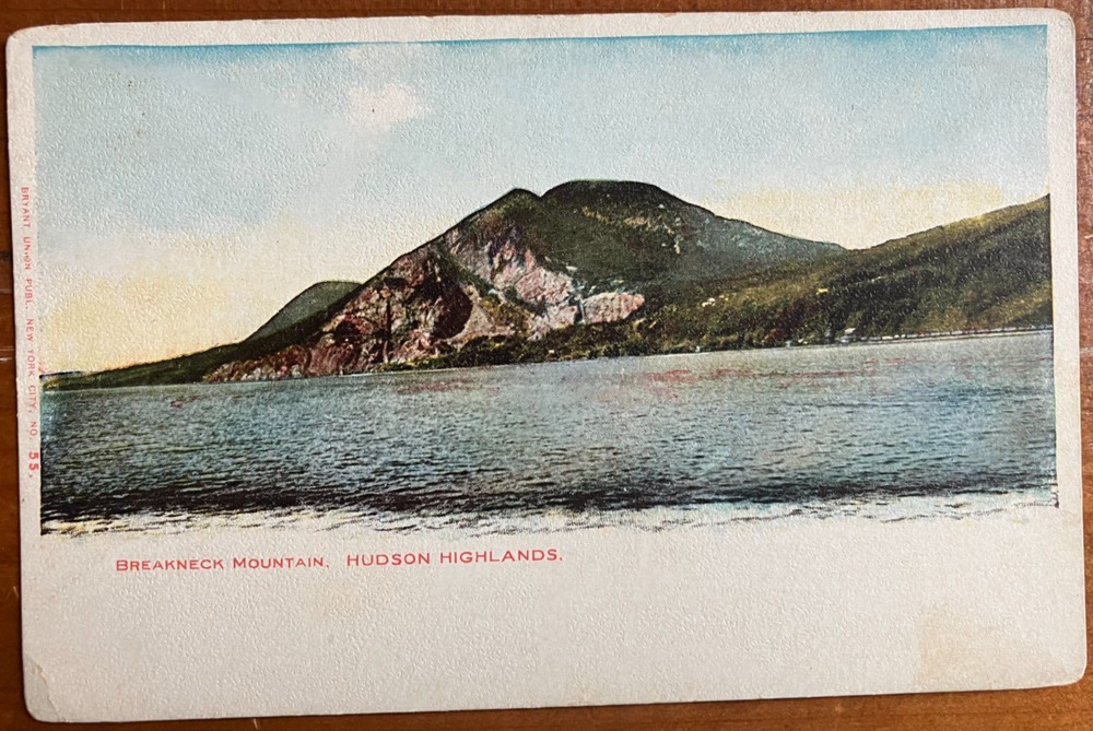 Antique postcard: Breakneck Mountain, Hudson Highlands, NY, unposted