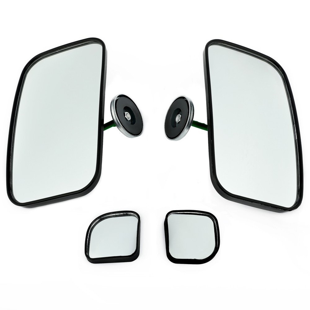 Magnetic Back Up Mirrors W/Convex Mirror For Bobcat John Deere Gehl Skid Loader