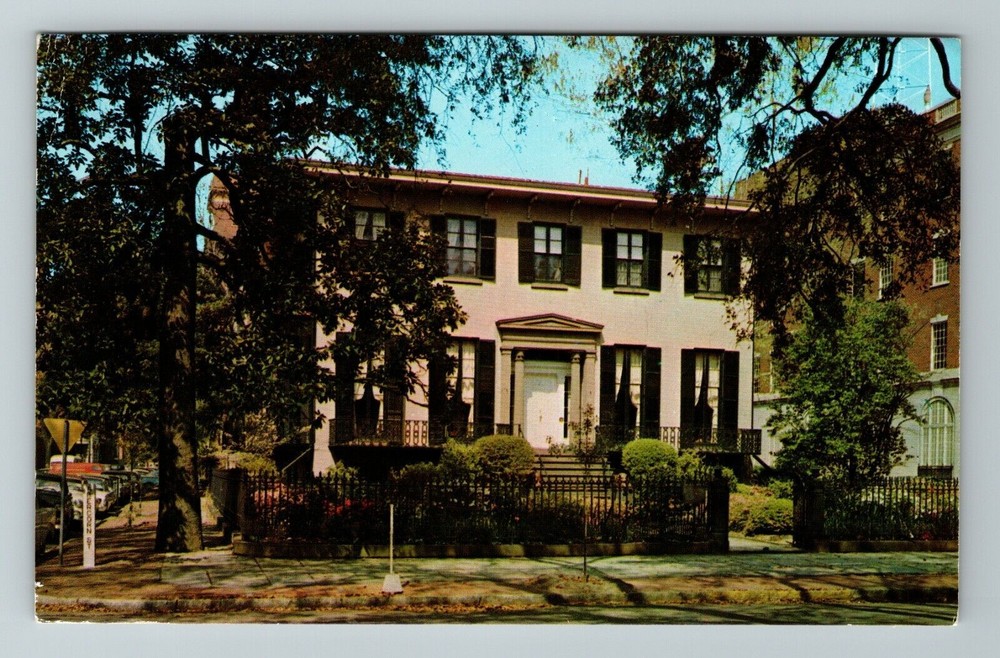 Savannah GA-Georgia, The Low House, Lafayette Square, Vintage Postcard